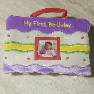Gund My First Birthday Plush Photo Album